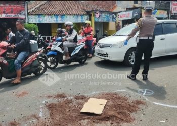 Kecelakaan Maut di Jalan Raya Cibatu-Cisaat, Pemotor Tewas Terlindas Truk