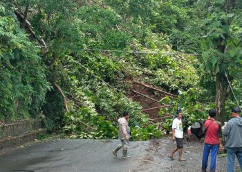 Ruas Bagbagan-Kiaradua Tertutup Longsor, Arus Lalu Lintas Lumpuh Total