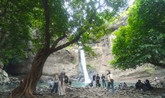 Libur Panjang, Wisata Curug Larangan Sukabumi Tarik Minat Wisatawan