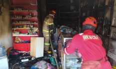 Dua Kios Terbakar di Parungkuda, Satu Orang Alami Luka Bakar