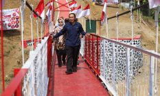 Ade Suryaman Ikuti Peresmian Jembatan Garuda di Sukabumi yang Dicanangkan Presiden